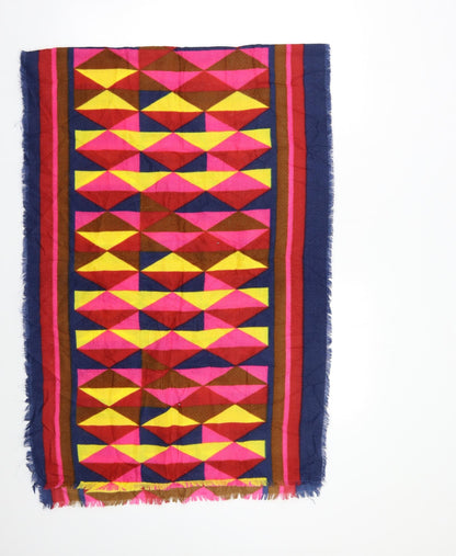 Preworn Womens Multicoloured Geometric   Shawl/Wrap
