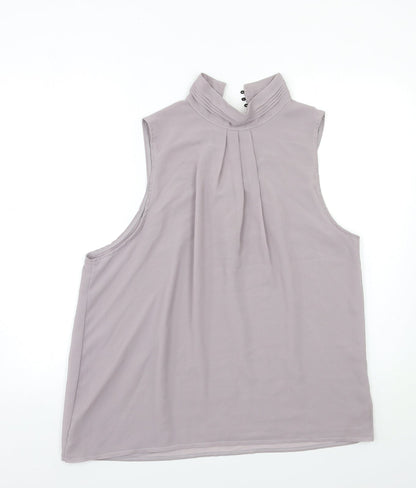 Womens UK Size 2XL Preworn Beige Basic Blouse
