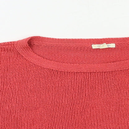 I Love H81 Womens Red   Pullover Jumper Size M  - Cropped