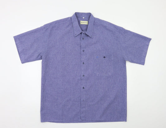 Mens UK Size L Batexsa   Button-Up Short Sleeve Casual Shirt