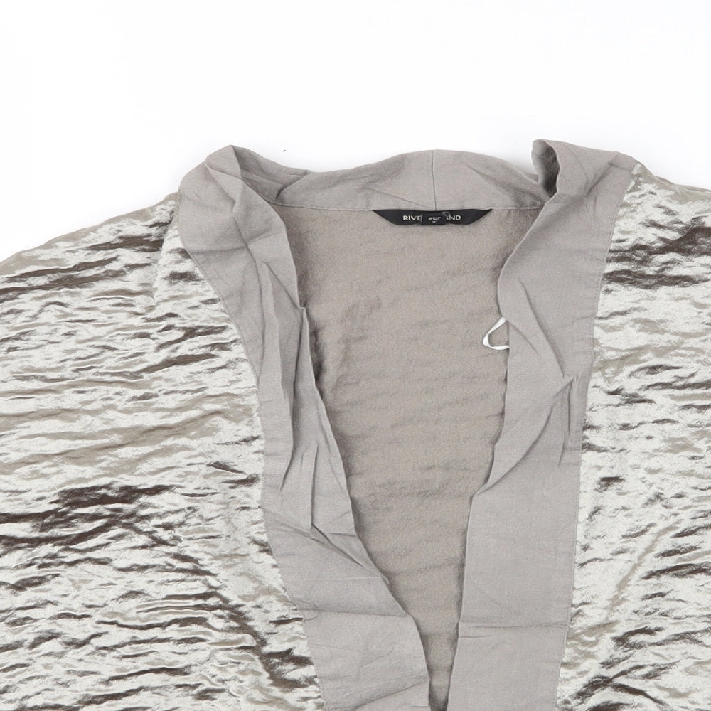 Womens UK Size M River Island Gold Jacket
