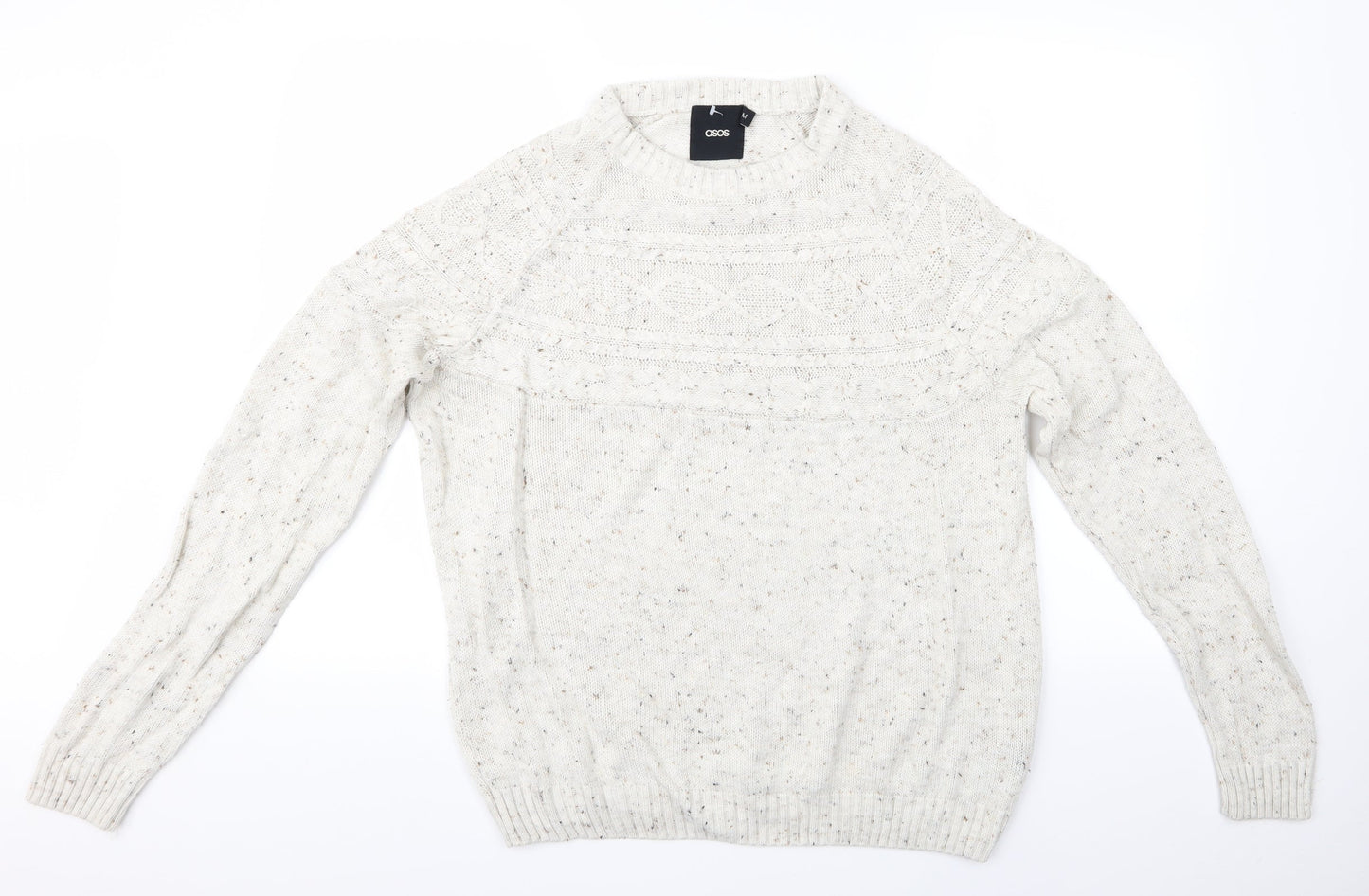 ASOS Mens Ivory   Pullover Jumper Size M  - ASOS