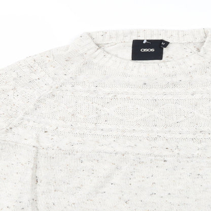 ASOS Mens Ivory   Pullover Jumper Size M  - ASOS
