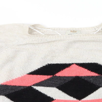 Womens UK Size 8 River Island Ivory Pullover Jumper