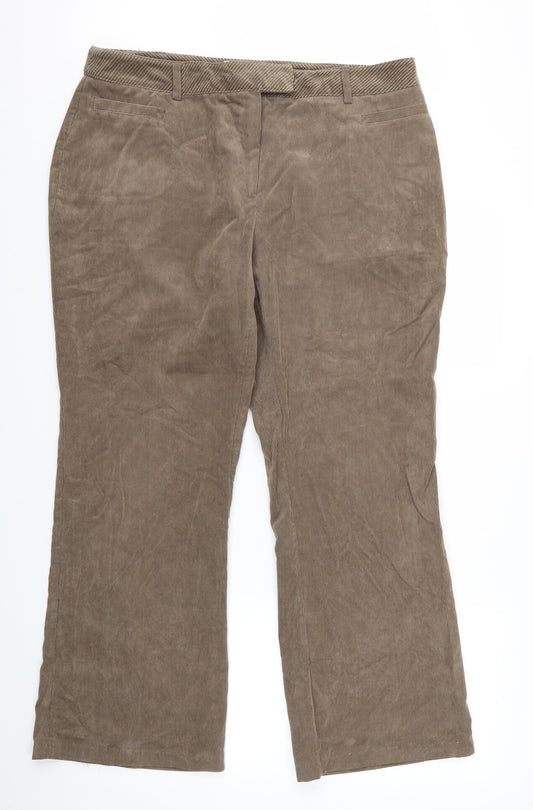 Womens UK Size 18 Klass Regular Fit  Brown Trousers