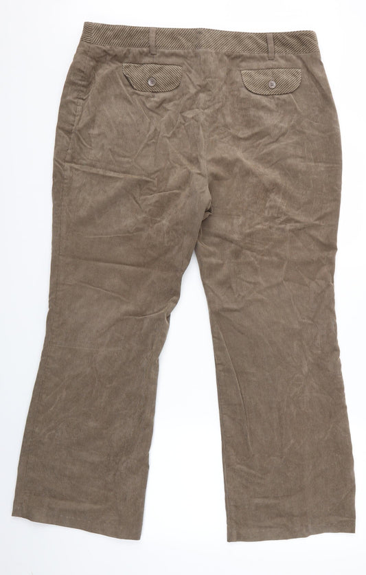 Womens UK Size 18 Klass Regular Fit  Brown Trousers
