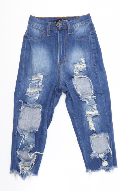 Aphrodite Girls Black   Cropped Jeans  - Destressed Jeans