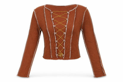 Womens UK Size M SheIn Brown Pullover Jumper