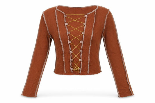 Womens UK Size M SheIn Brown Pullover Jumper