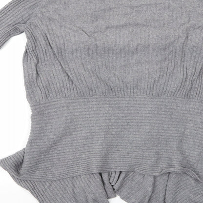 Womens UK Size  Preworn Grey Cardigan Jumper
