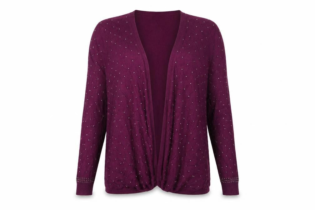 Womens UK Size 12 River Island Purple Cape Jumper