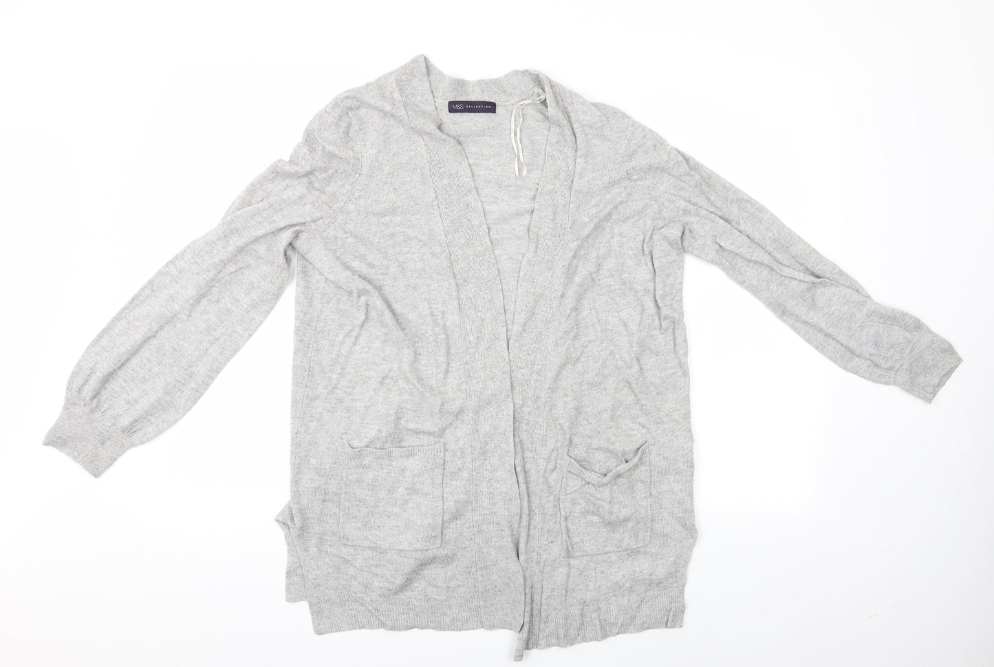 Womens UK Size M Marks and Spencer Grey Cardigan Jumper