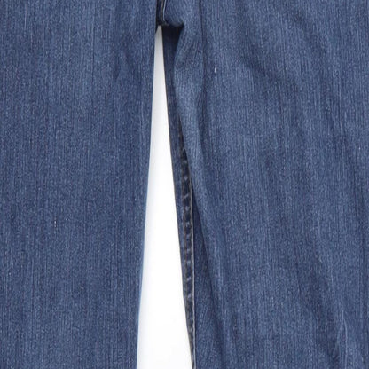 Womens UK Size 10 DP Denim Regular Fit Straight Blue Jeans