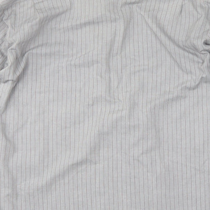 Tern Mens Grey Striped   Button-Up Size 15.5
