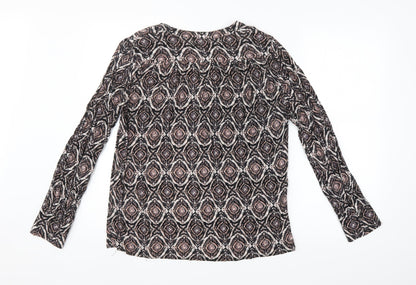 Womens UK Size M Preworn Multicoloured Basic Blouse