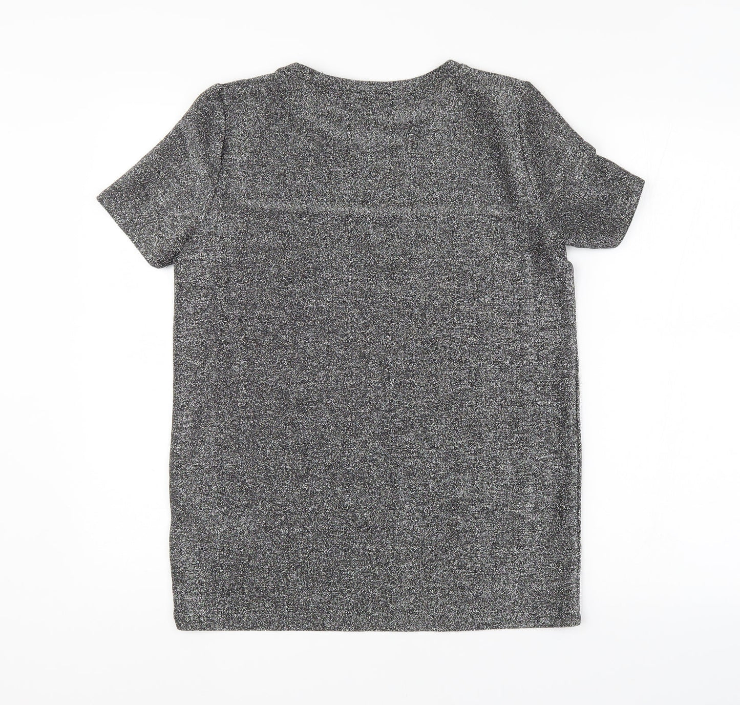 Womens UK Size XS VERO MODA Silver Basic Blouse