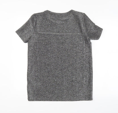 Womens UK Size XS VERO MODA Silver Basic Blouse