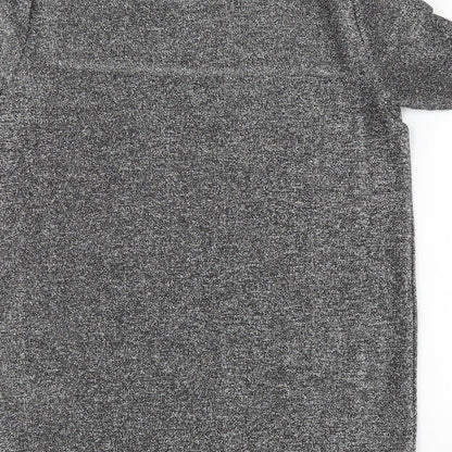 Womens UK Size XS VERO MODA Silver Basic Blouse