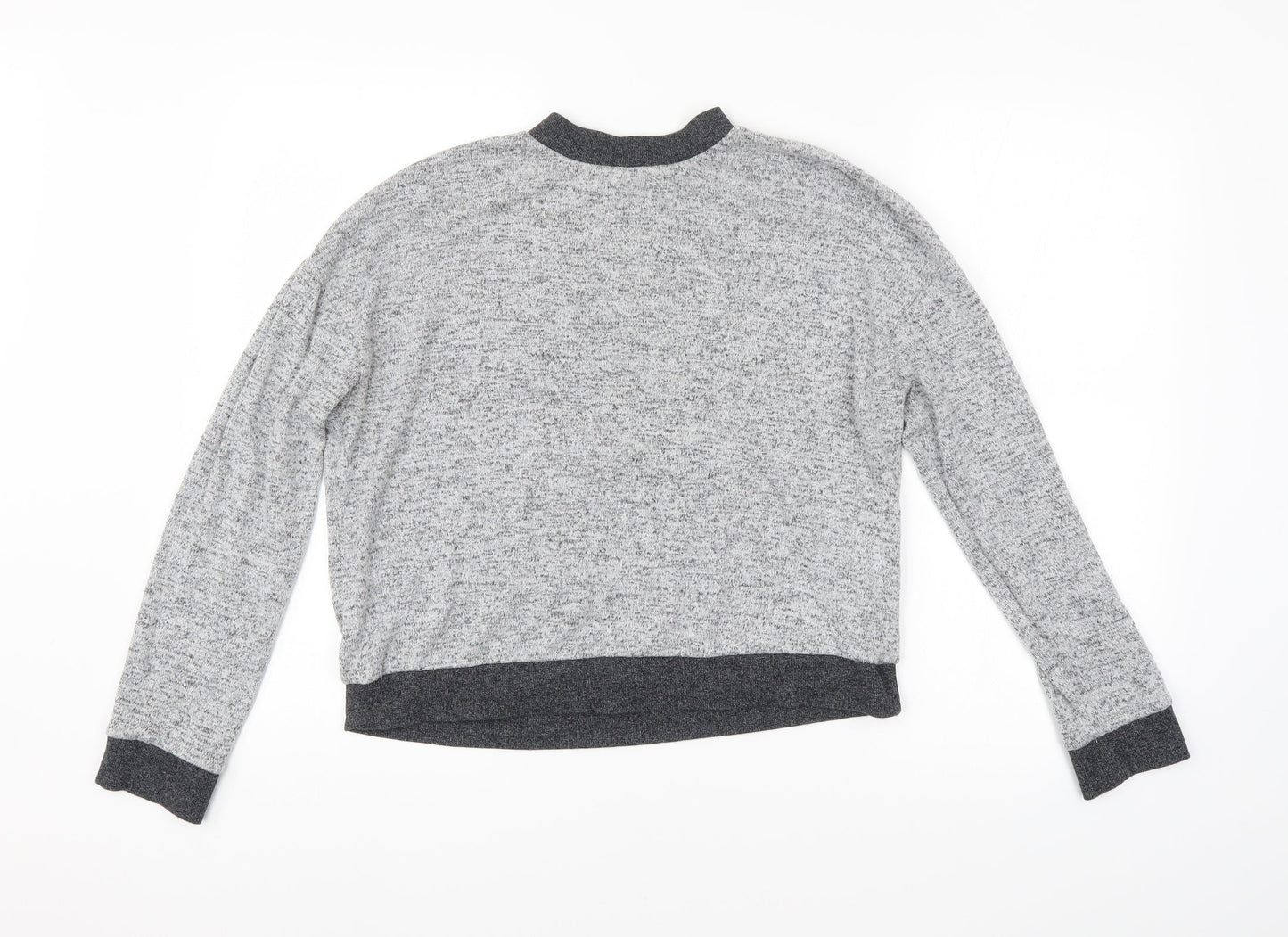 Womens UK Size 10 Topshop Grey Pullover Jumper