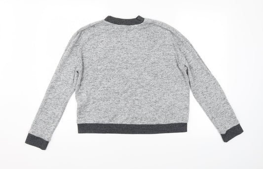 Womens UK Size 10 Topshop Grey Pullover Jumper