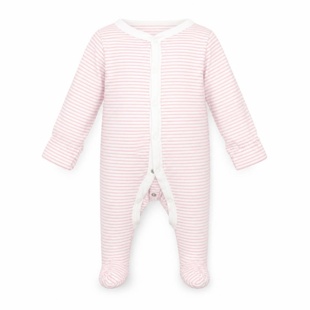 Marks & Spencer Baby Pink Striped  Babygrow One-Piece Size 3-6 Months