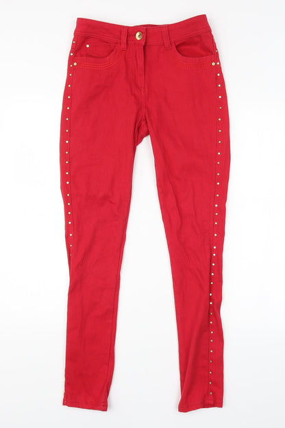 George Womens Red   Skinny Jeans Size 8 L30 in