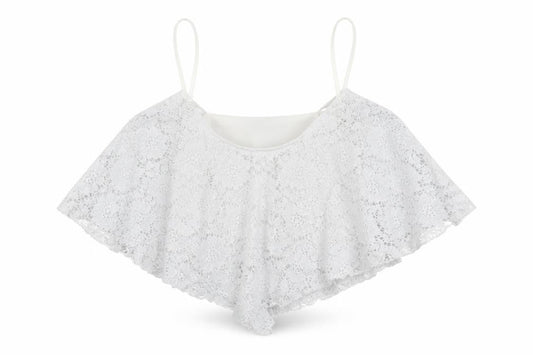 Womens UK Size 6 New Look White Cropped Tank