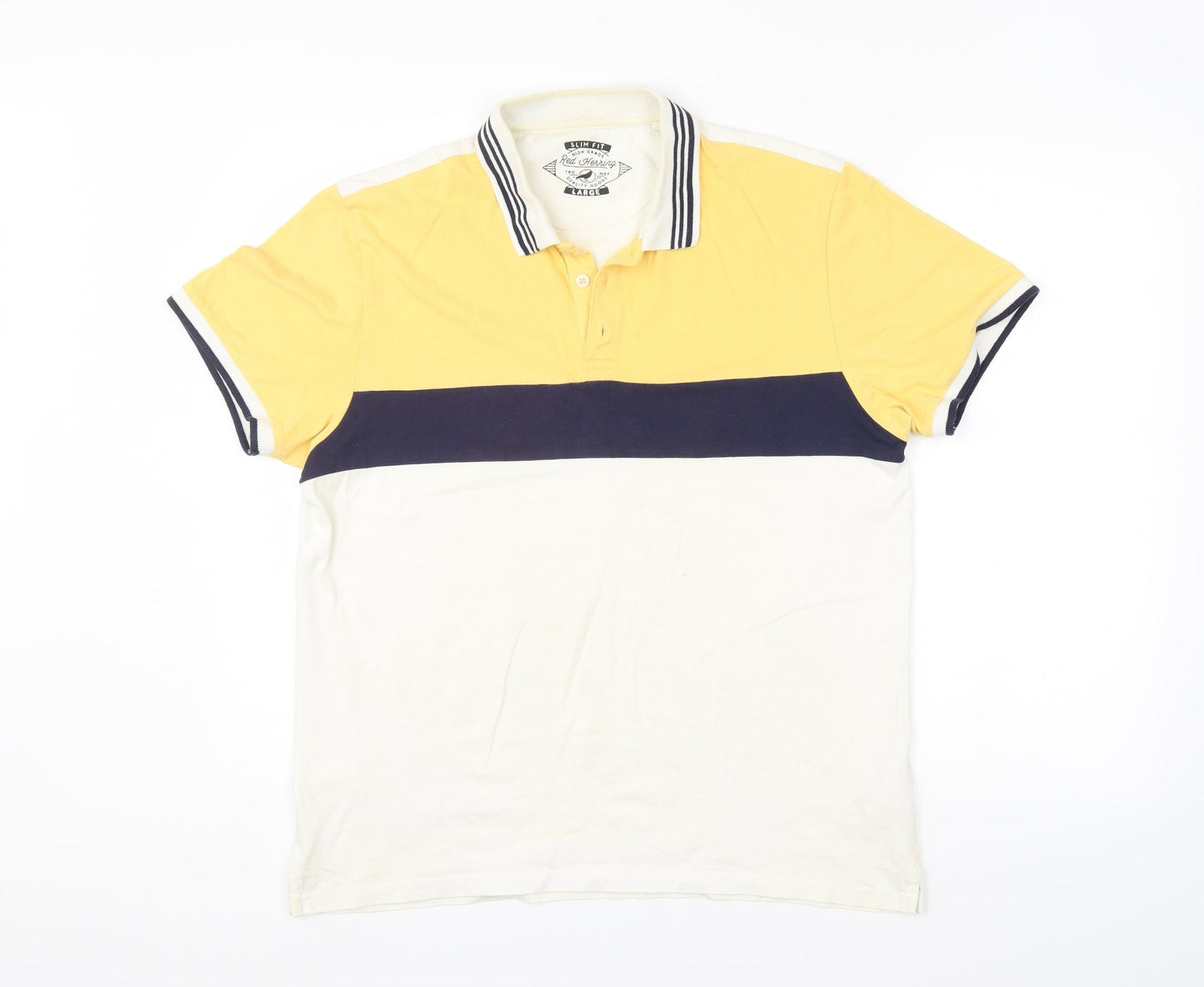 Red Herring Mens Multicoloured    Polo Size L