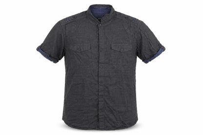 Mens UK Size M Peacocks Grey  Button-Up Short Sleeve Casual Shirt