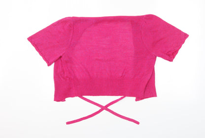 Essential Style Womens Pink   Cardigan Jumper Size 16