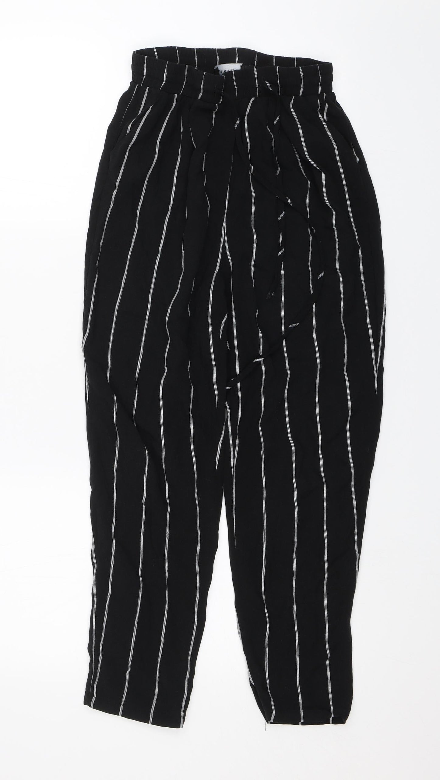 Womens UK Size 6 PRETTYLITTLETHING Regular Fit  Black Trousers