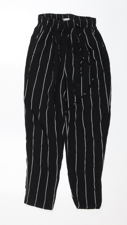 Womens UK Size 6 PRETTYLITTLETHING Regular Fit  Black Trousers
