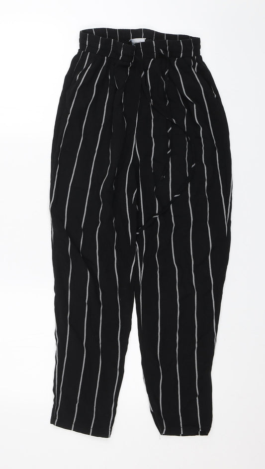 Womens UK Size 6 PRETTYLITTLETHING Regular Fit  Black Trousers