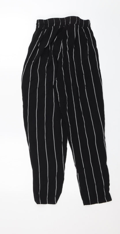Womens UK Size 6 PRETTYLITTLETHING Regular Fit  Black Trousers
