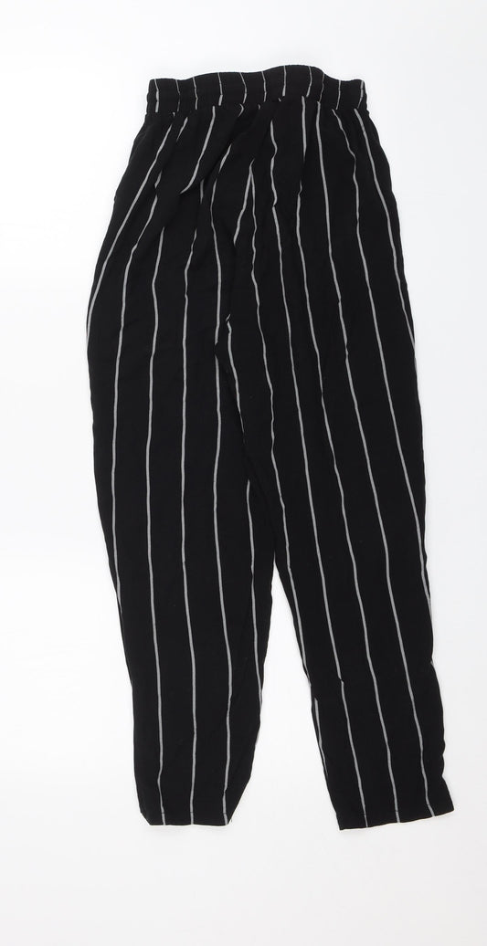 Womens UK Size 6 PRETTYLITTLETHING Regular Fit  Black Trousers