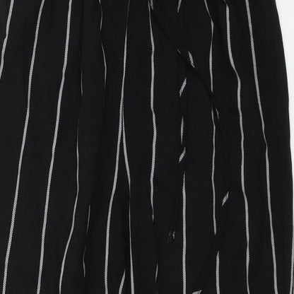 Womens UK Size 6 PRETTYLITTLETHING Regular Fit  Black Trousers