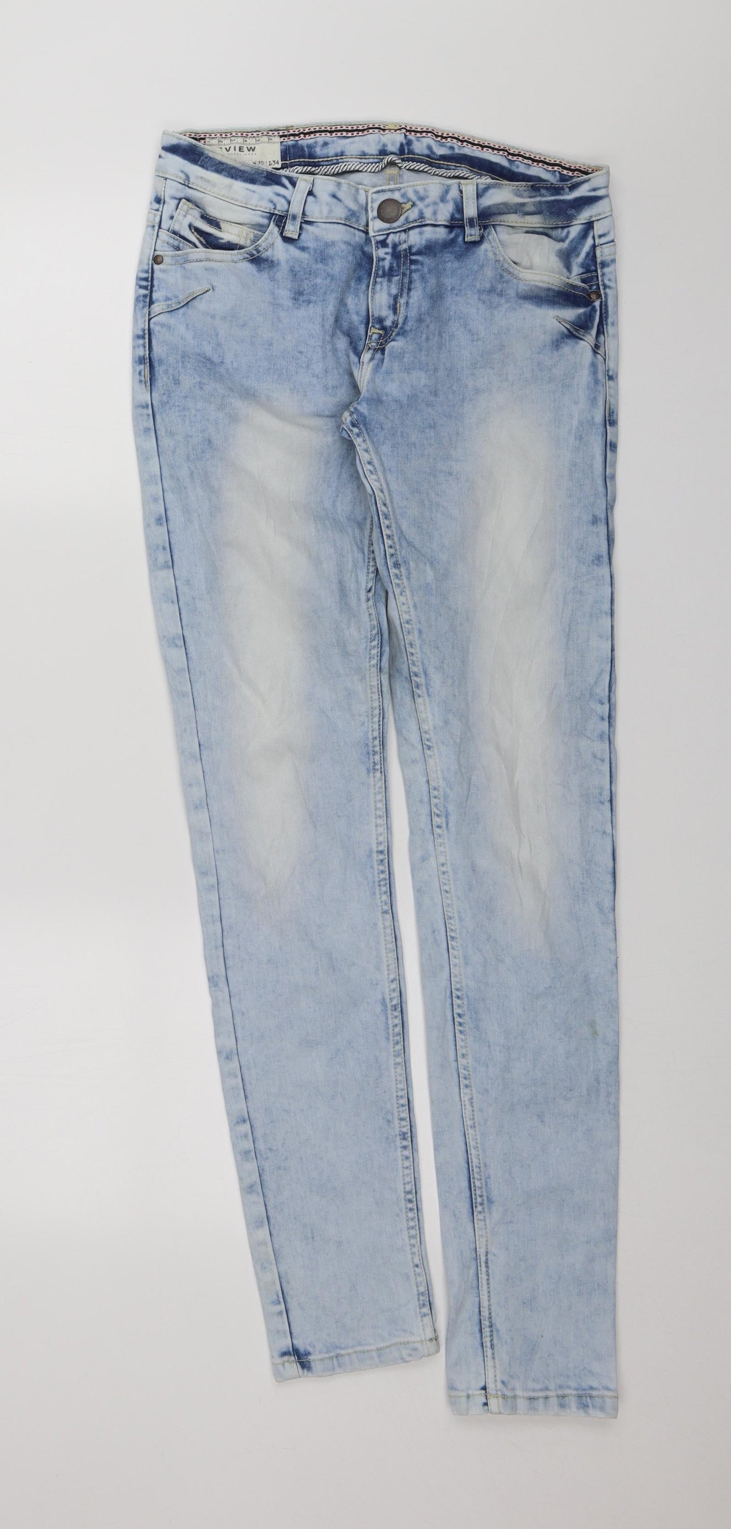 Review Womens Blue   Skinny Jeans Size 29 in L31 in