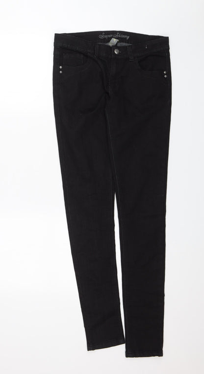 Denim Co. Womens Black   Skinny Jeans Size 10 L30 in