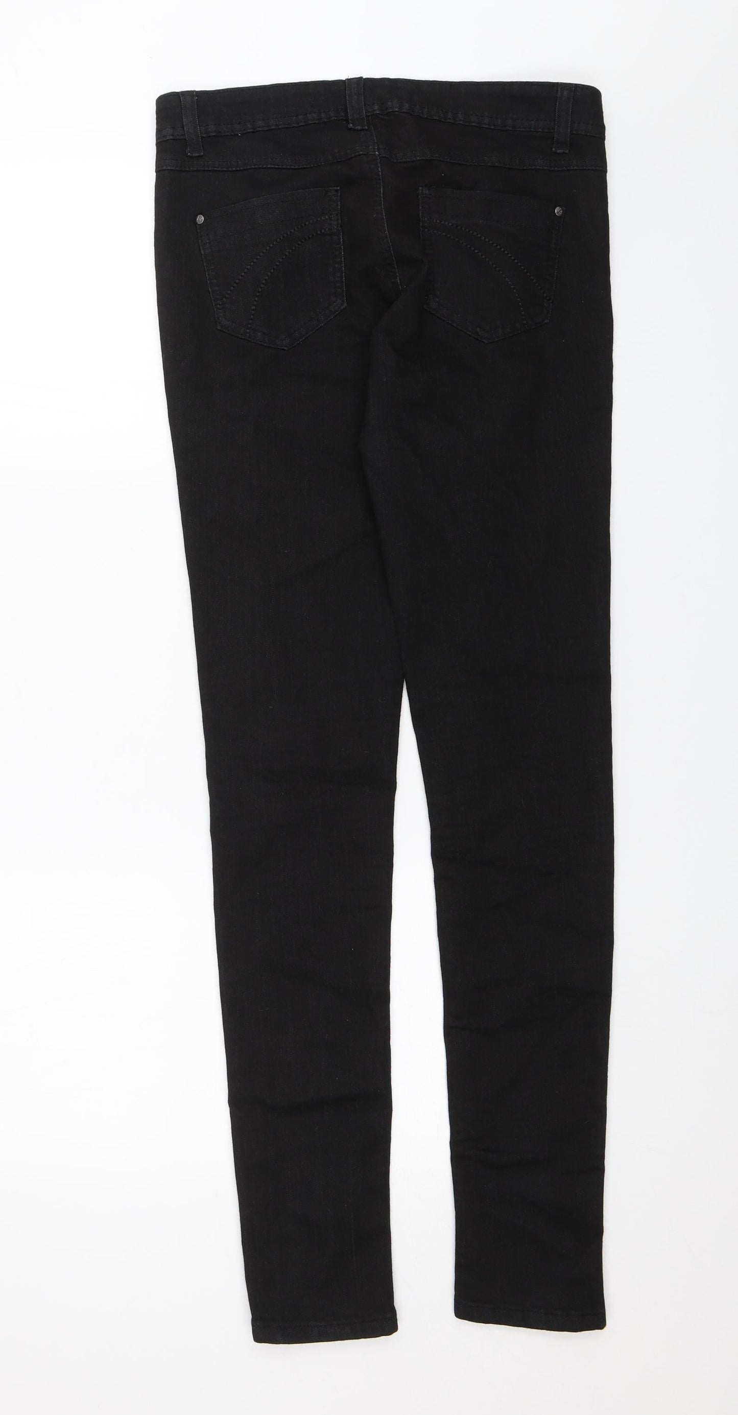 Denim Co. Womens Black   Skinny Jeans Size 10 L30 in