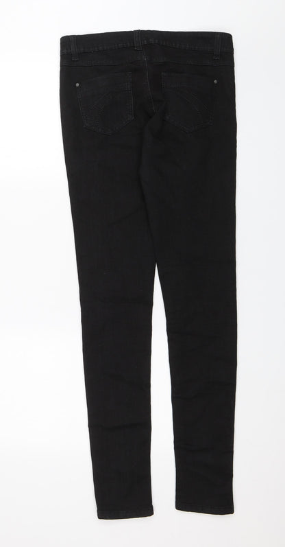 Denim Co. Womens Black   Skinny Jeans Size 10 L30 in