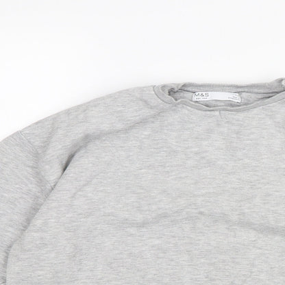 M&S Girls Grey   Pullover Jumper Size 11-12 Years
