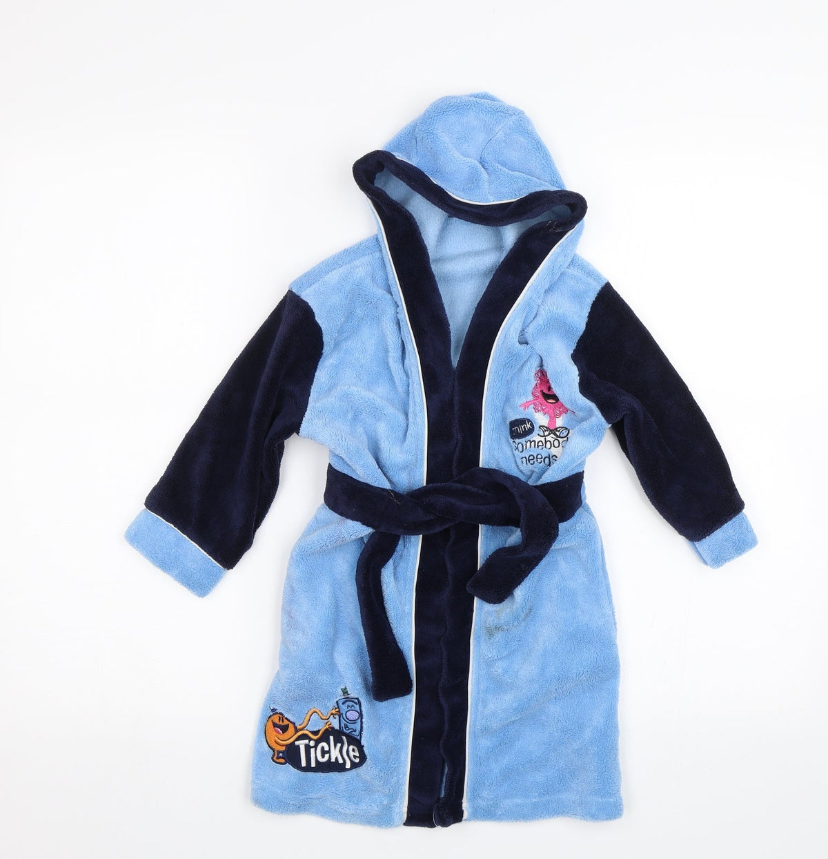 Mothercare Boys Blue Solid   Robe Size 2-3 Years  - Mr Men