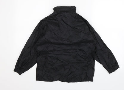 Donnay Boys Black   Rain Coat Jacket Size 5-6 Years