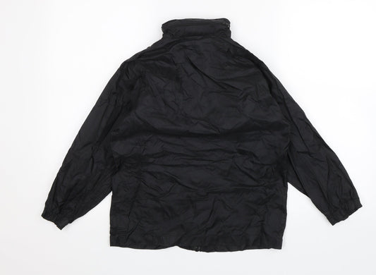 Donnay Boys Black   Rain Coat Jacket Size 5-6 Years