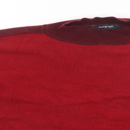 Autograph Womens Red   Pullover Jumper Size 8