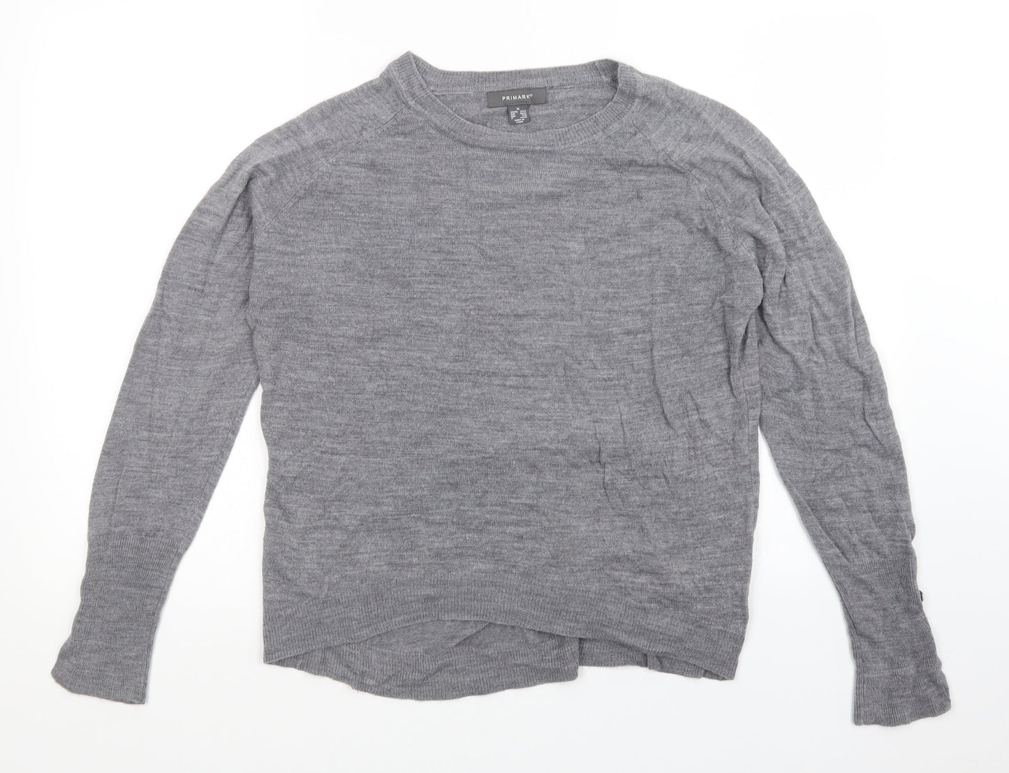 Primark Womens Grey   Pullover Jumper Size M