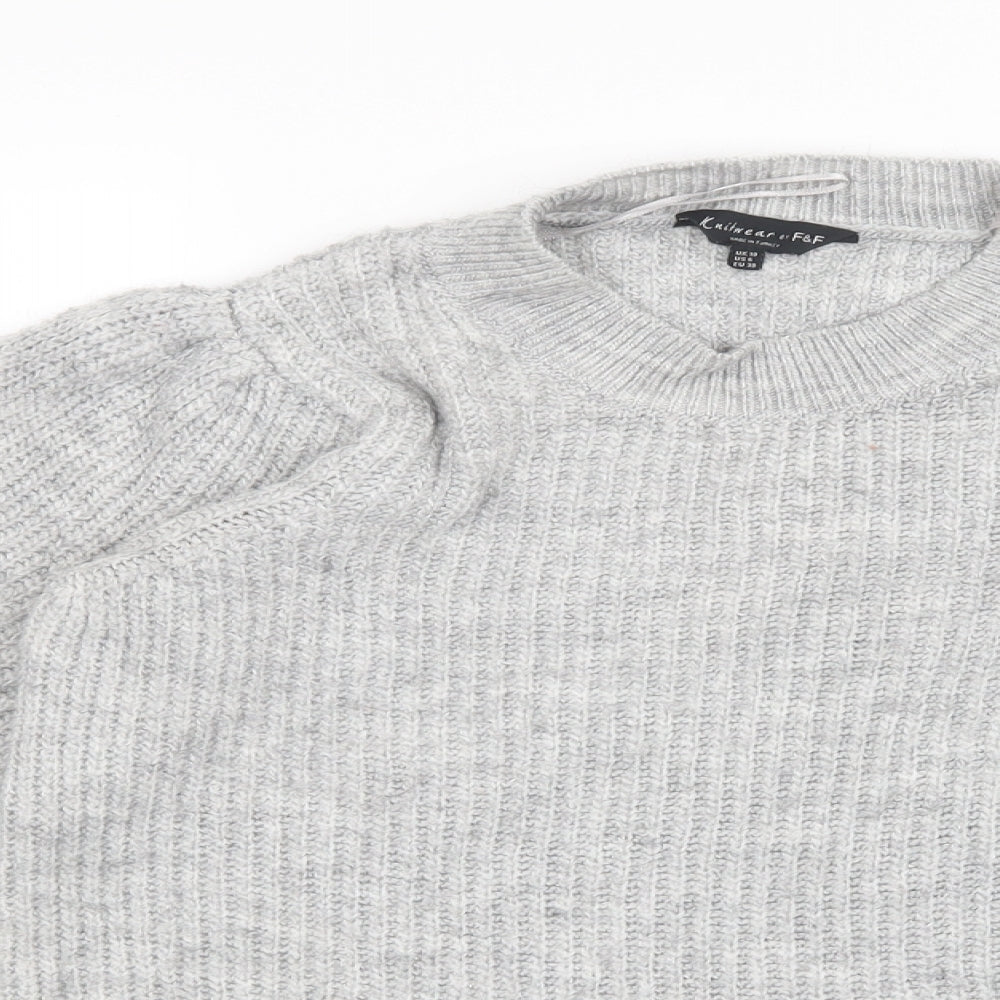 F&F Womens Grey   Pullover Jumper Size 10