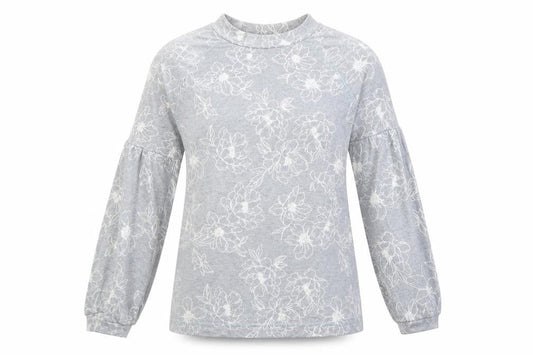 Marks & Spencer Womens Grey Floral  Pullover Jumper Size 12