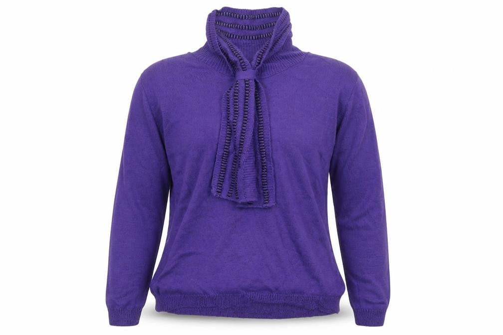 Womens UK Size M Envy Purple Pullover Jumper