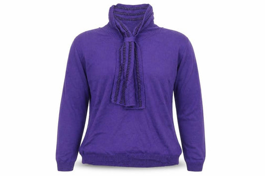 Womens UK Size M Envy Purple Pullover Jumper